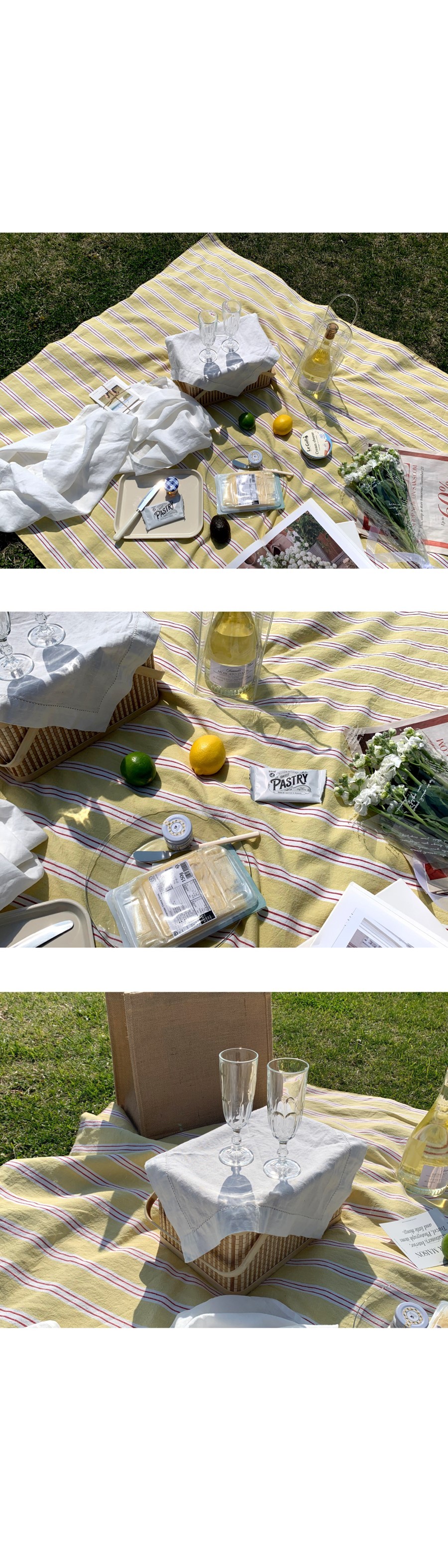 [앨리건트테이블] 아멜리로즈 감성 피크닉매트 4종 (택1) +전용파우치 증정 상세 이미지 3