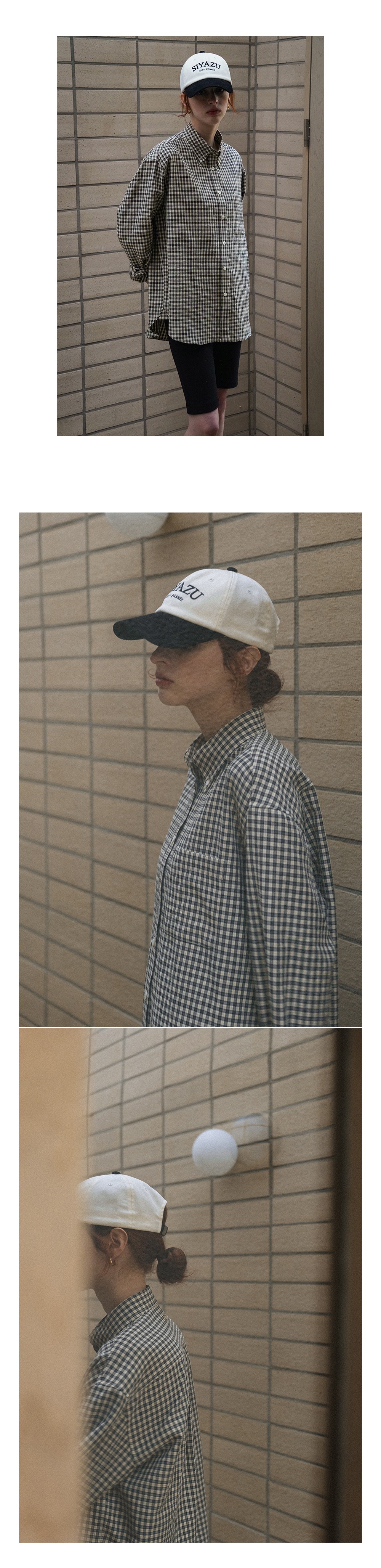 [시야쥬] 루즈 핏 클래식 체크 셔츠_레드 체크 (SITP5176) 상세 이미지 5