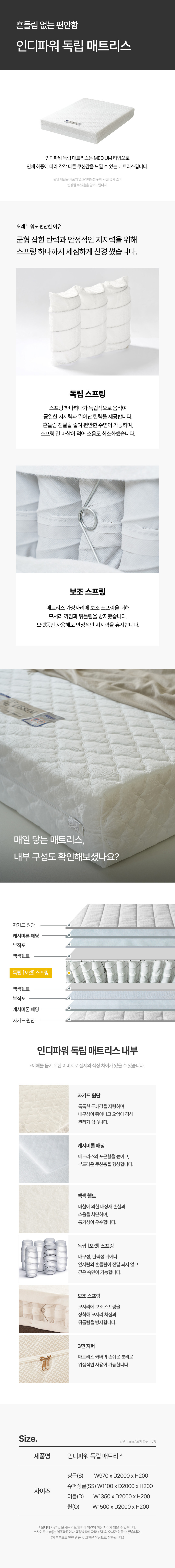 [리샘] 카델린 LED 수납침대 SS/Q 2종 (택1) 상세 이미지 8