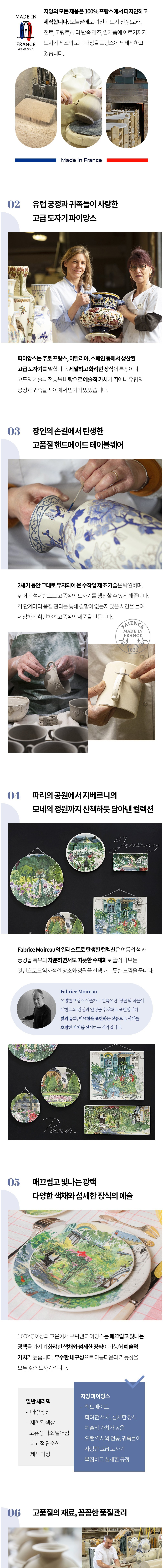 [지앙] 지베르니 직사각 접시 1p (19x10cm) (단품) 상세 이미지 2