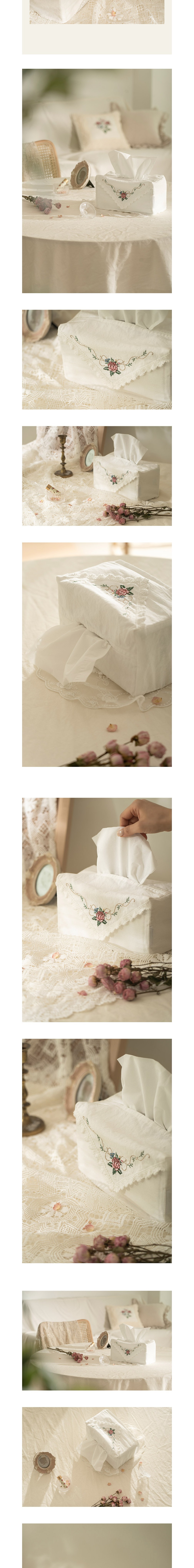 [데코뷰] 마리앙 자수 티슈케이스 상세 이미지 2
