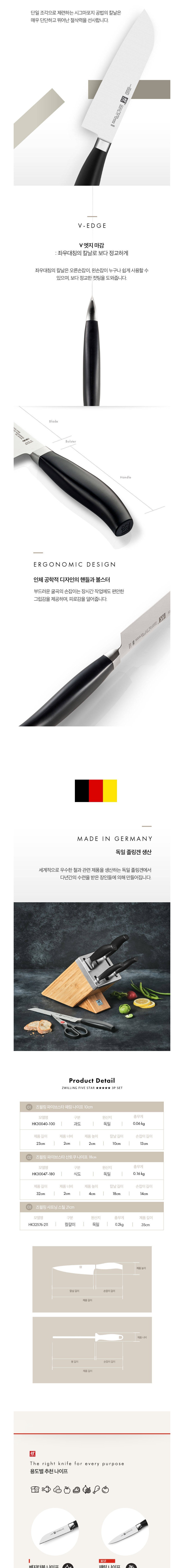 [즈윌링] 파이브스타 3P 세트 (산토쿠+패링+봉) (단품) 상세 이미지 2