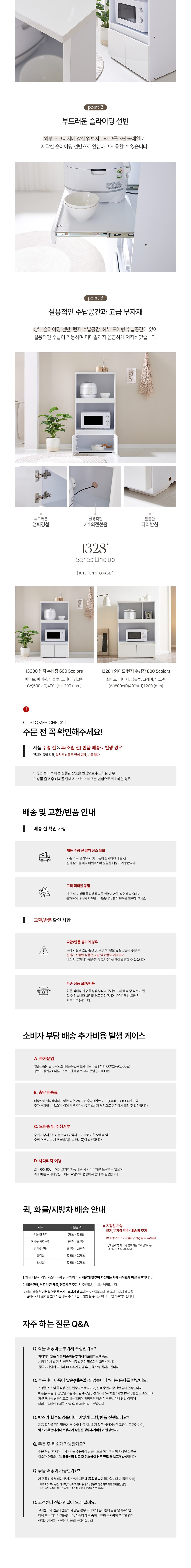 [인터데코] 전자렌지대 밥솥수납 주방수납장 P0000KNM 상세 이미지 3