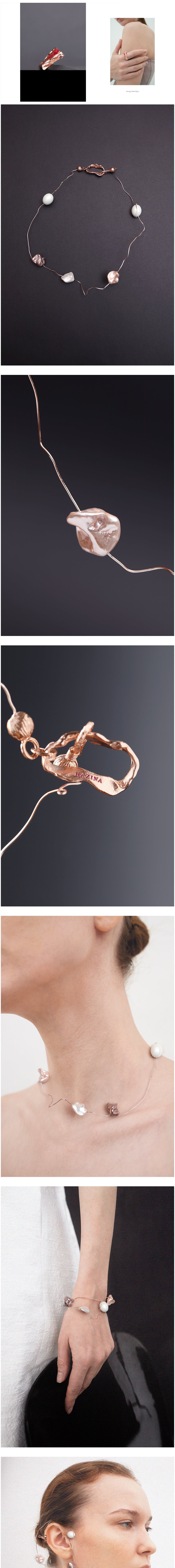 [하지나] KaLaf Necklace - pearl 상세 이미지 1