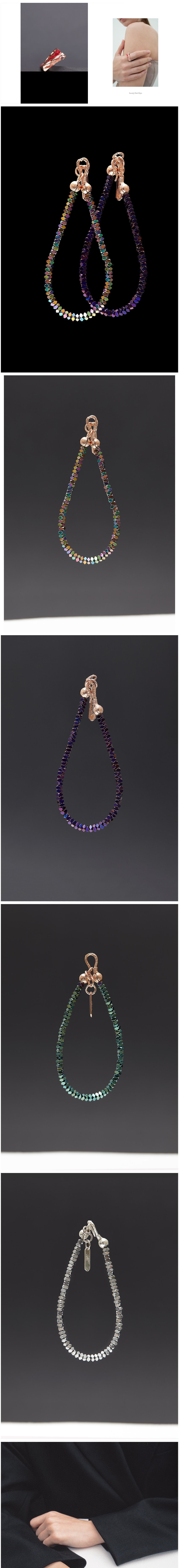 [하지나] Rainbow Hematite Bracelet 3mm 상세 이미지 1