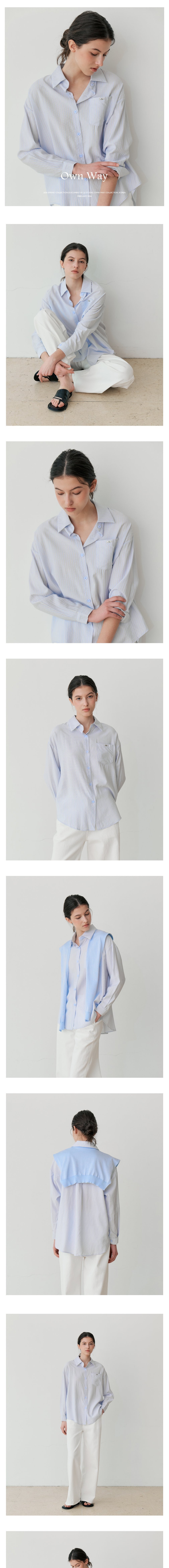 [르스튜디오] SHOULDER PANEL DETAIL SHIRT (LBL) 상세 이미지 1