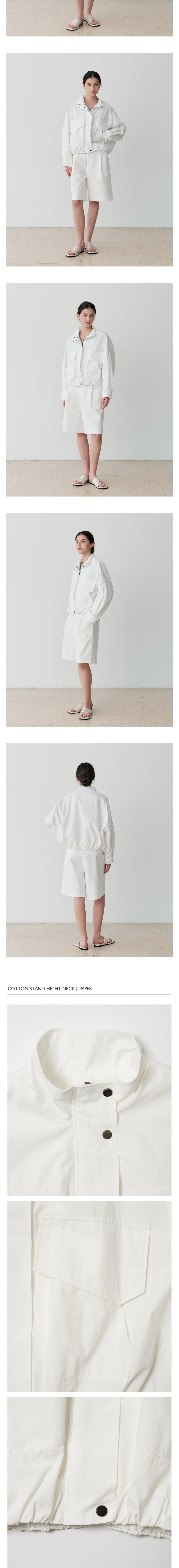 [르스튜디오] COTTON STAND HIGH NECK JUMPER (WH) 상세 이미지 2