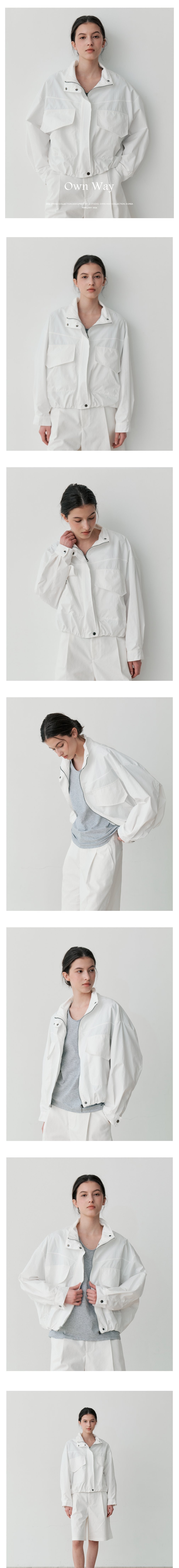[르스튜디오] COTTON STAND HIGH NECK JUMPER (WH) 상세 이미지 1