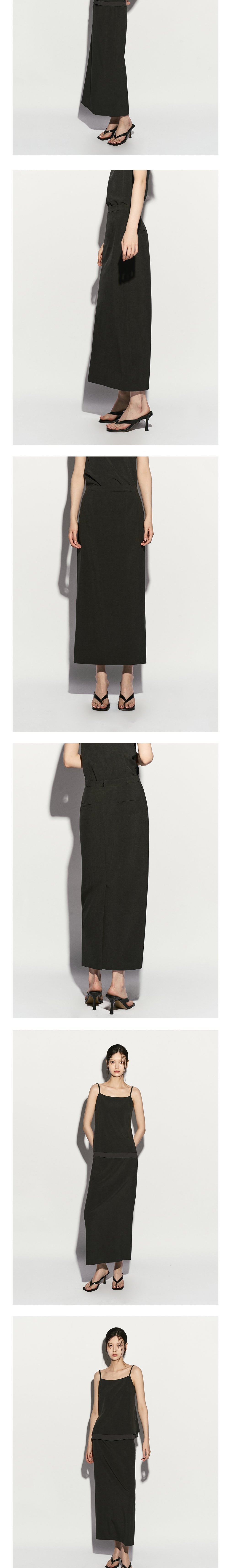 [리이] STRAIGHT MIDI SKIRT 상세 이미지 2