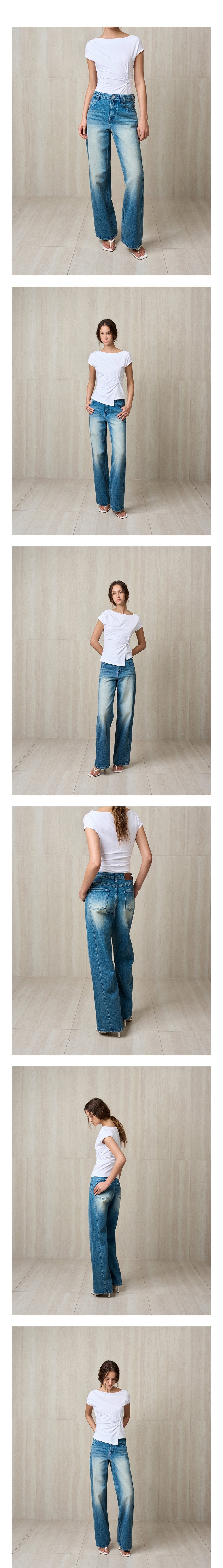 [리이] WASHED DENIM JEAN 상세 이미지 1