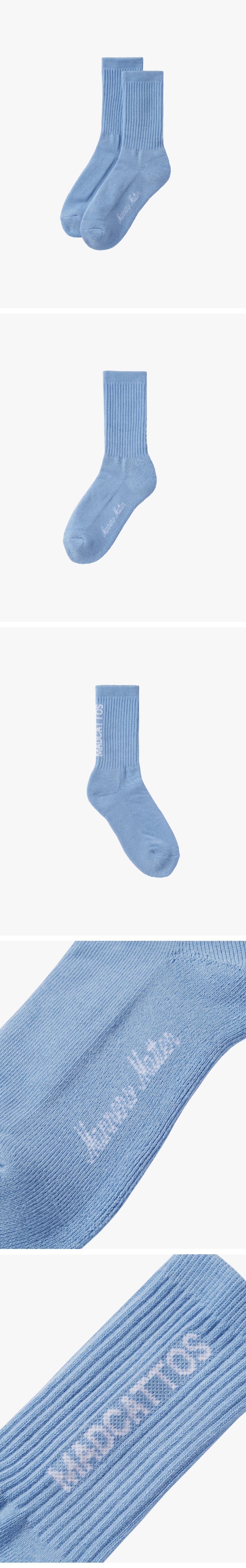 [매드캐토스] MCC CREW SOCKS-SKY BLUE 상세 이미지 1