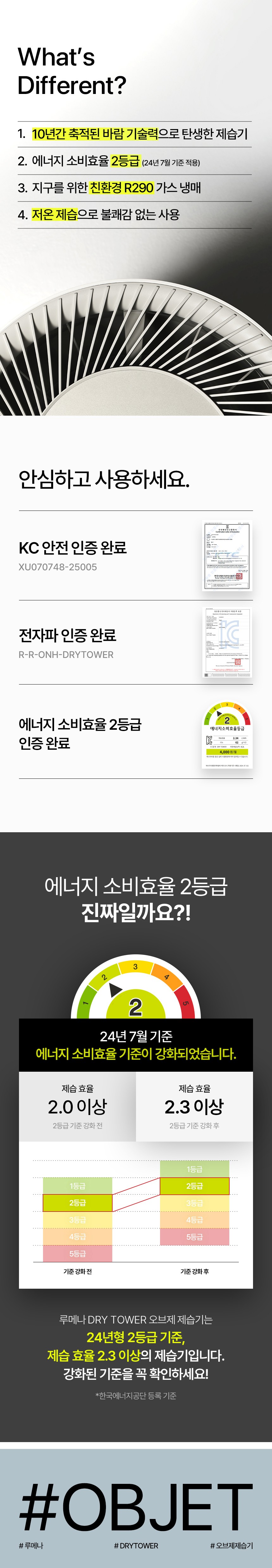 [루메나] 오브제 제습기 DRY TOWER 상세 이미지 1