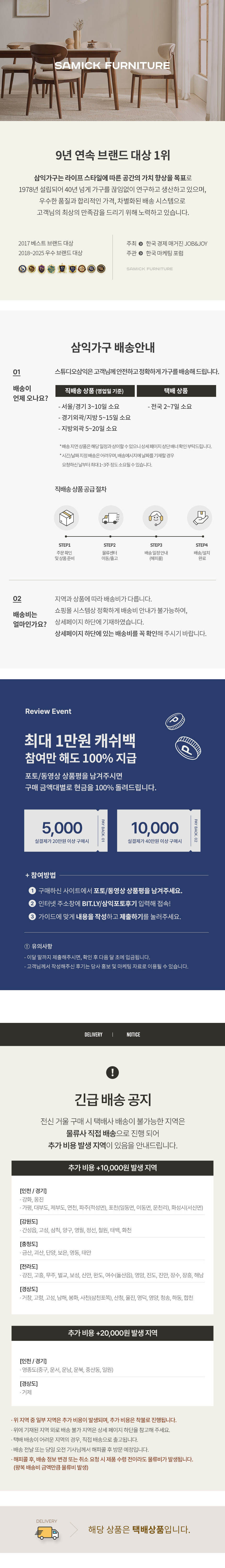 [삼익가구] 코비 벽걸이 팔각 거울 6종 (택1) 상세 이미지 1