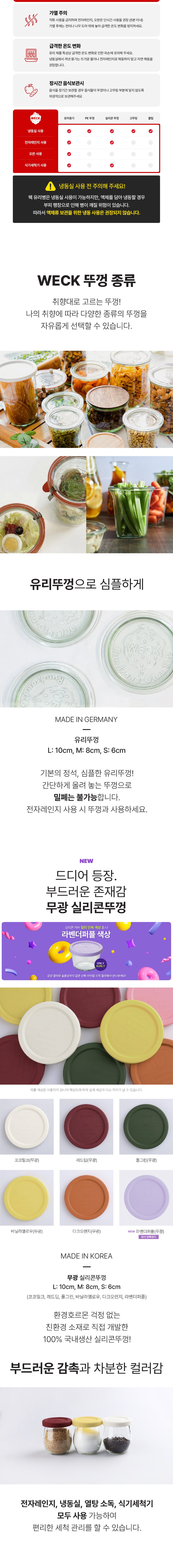[WECK] 델리카트슨 995(200ml) 6개 세트 상세 이미지 3
