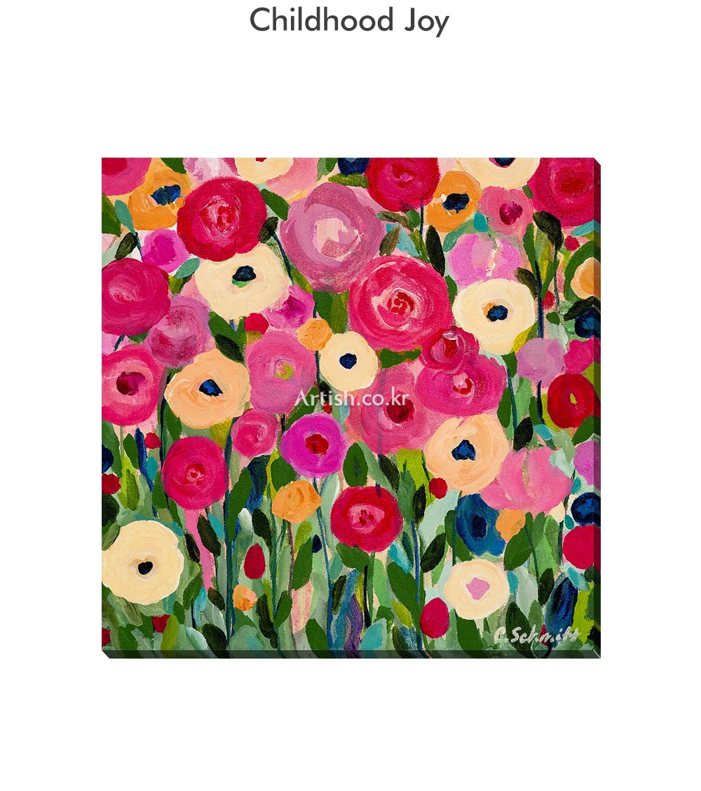 [아티쉬] 주문제작 액자 50x50cm (Childhood Joy(캔버스), 캐리 슈미트) (단품) 상세 이미지 2