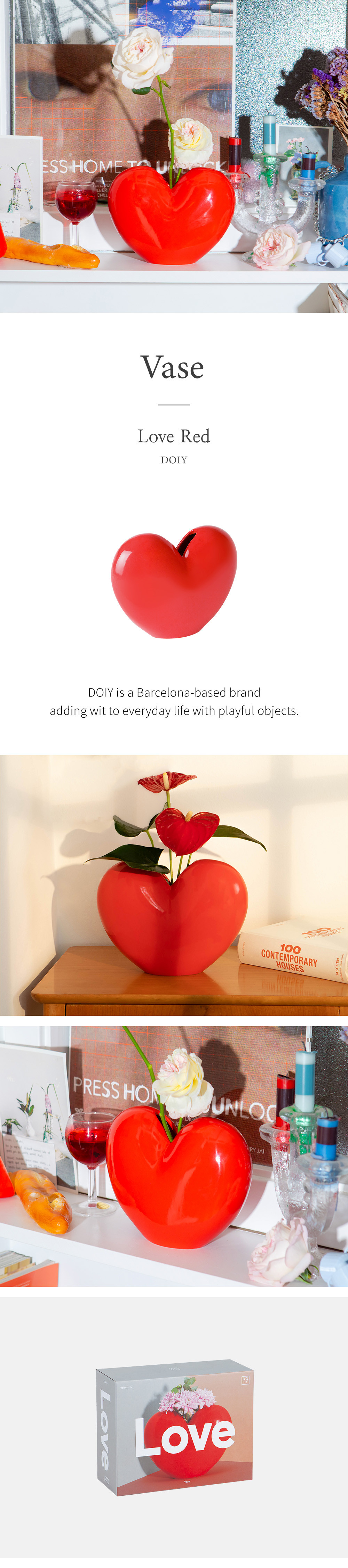 [아티쉬] 베이스 21x16cm (Love Red, 도이) (단품) 상세 이미지 2