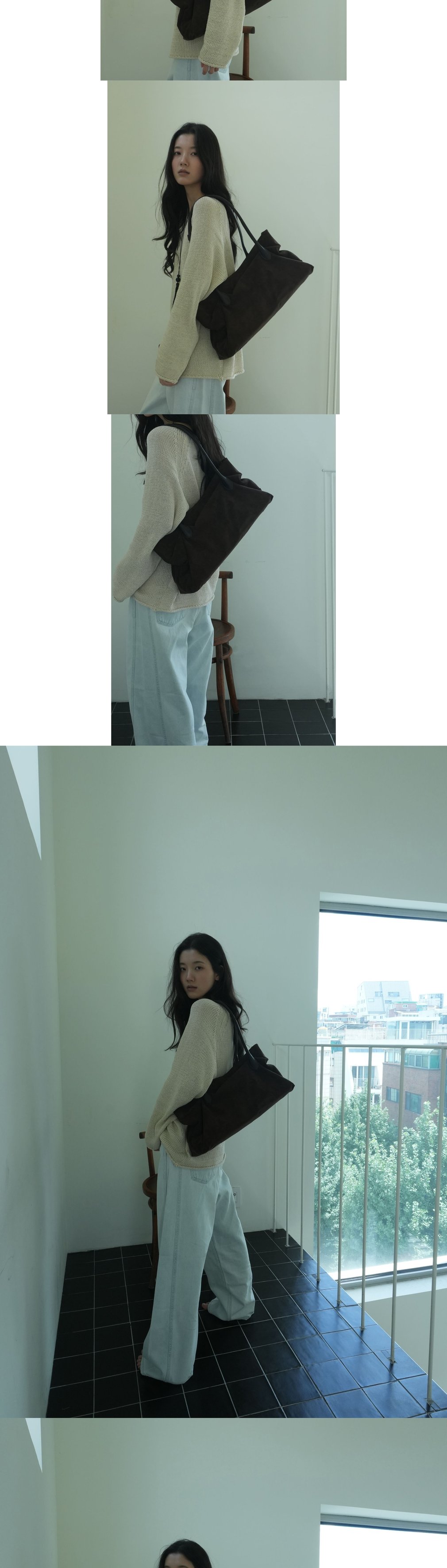 [데누] (셀럽착용) 벤토 백 스웨이드 브라운 상세 이미지 2