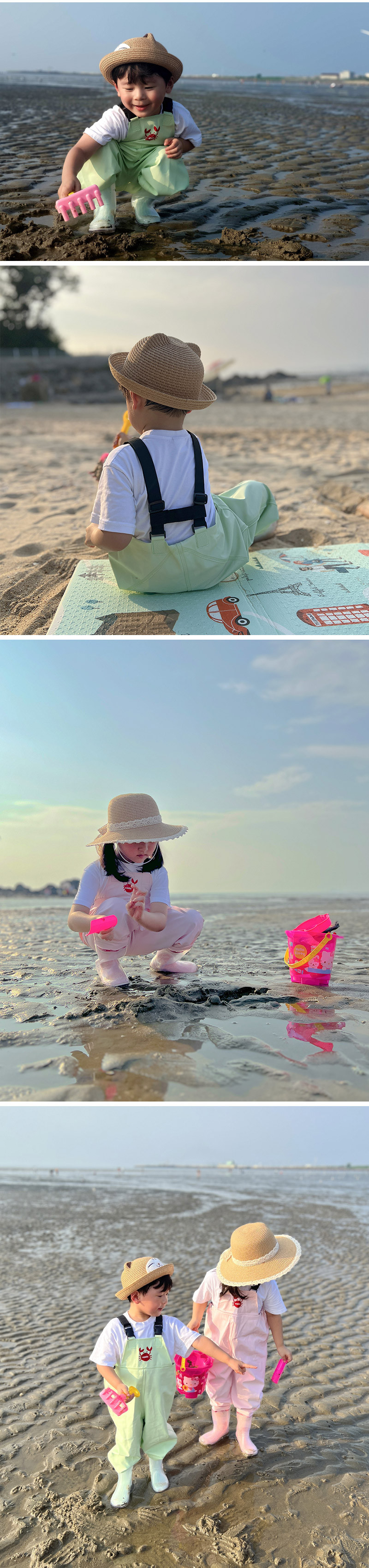 [오즈키즈] 꽃게 유아 갯벌체험 가슴장화 2종 (택1) 상세 이미지 3