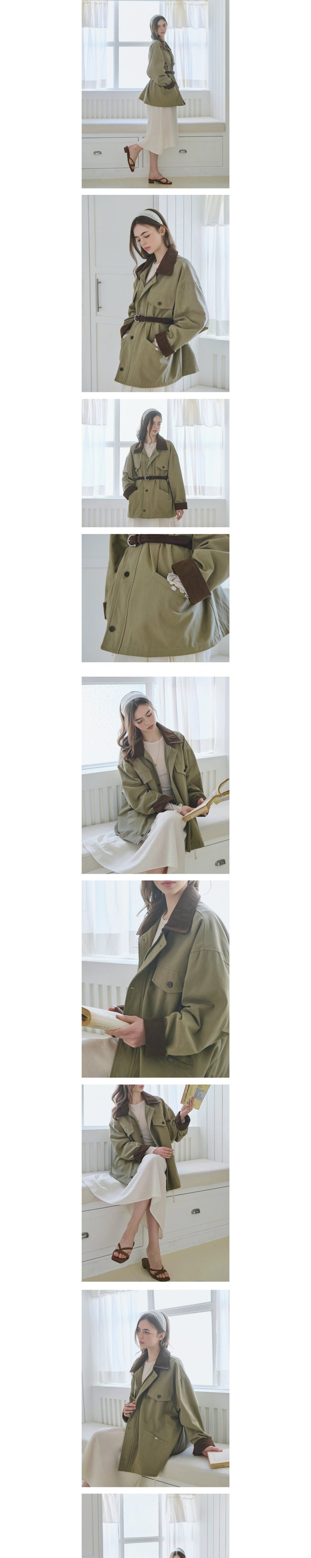 [슬로우롤리] (6차)(컬러추가) 아웃 포켓 워크 자켓 3 Colors (택 1) 상세 이미지 7