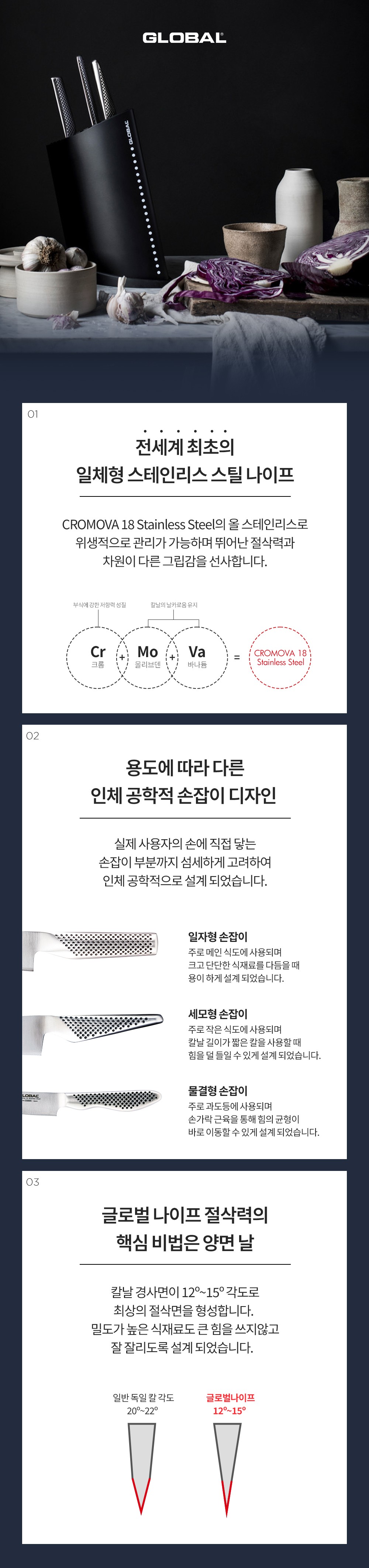 [글로벌] GS-58 오리엔탈 쿡스나이프 11cm (GS-58) 상세 이미지 2