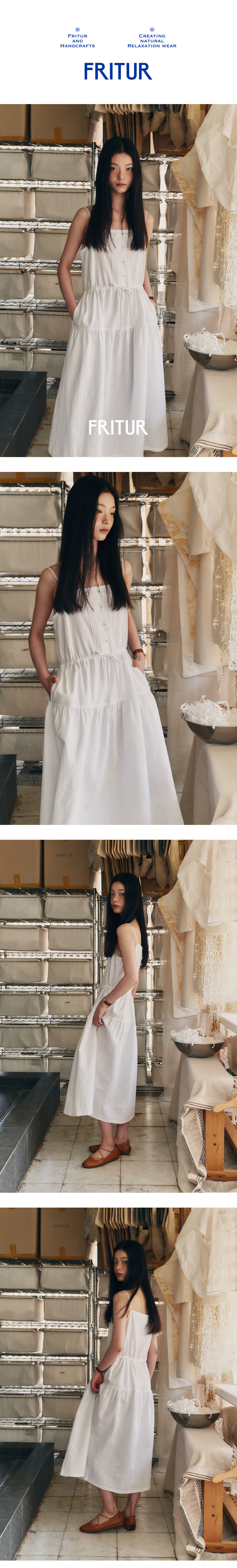 [프리터] Poet Linen Dress Ivory_F252OP04 상세 이미지 1