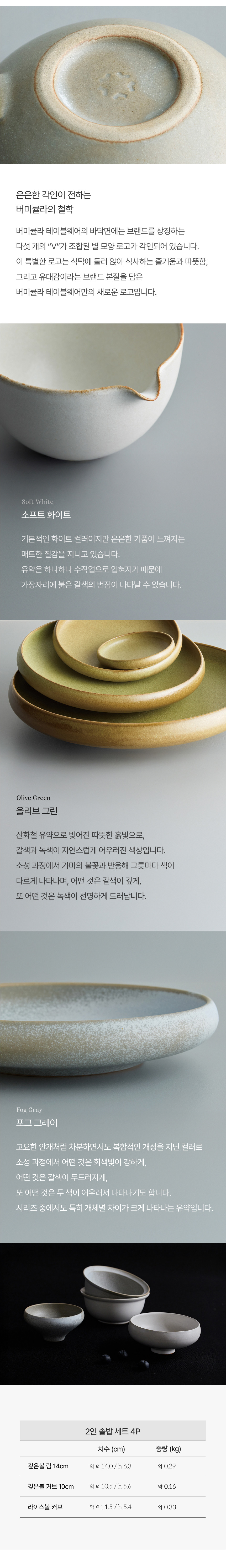 [버미큘라] 테이블웨어 2인 4p 솥밥세트 2종(택1) 상세 이미지 3