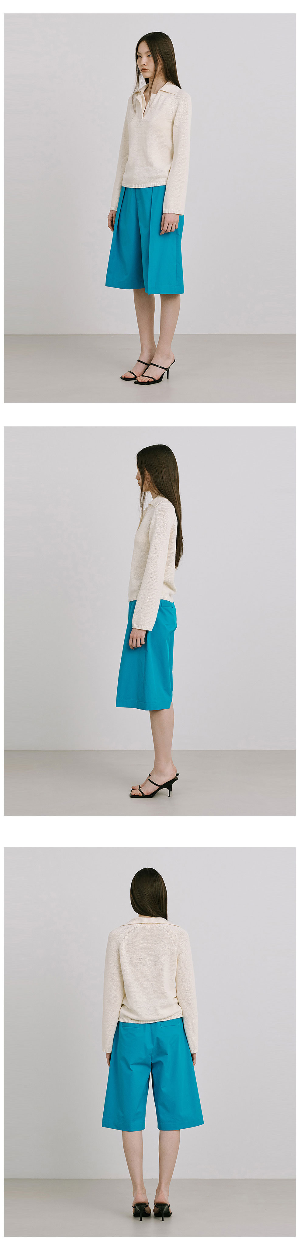 [분더캄머] 25 Bermuda Pants_Turquoise Blue 상세 이미지 2