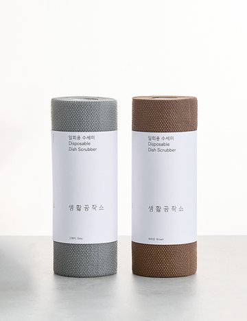 [생활공작소] 일회용 수세미 60매 2종 (택1)