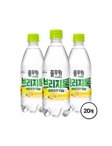 풀무원 탄산수 브리지톡 레몬 500mL X 20병