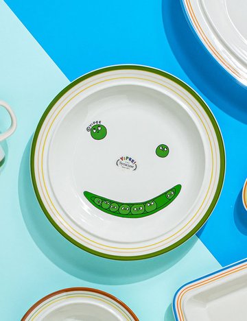 [시라쿠스] 메이플 이피 콜라보 완두콩 원형접시