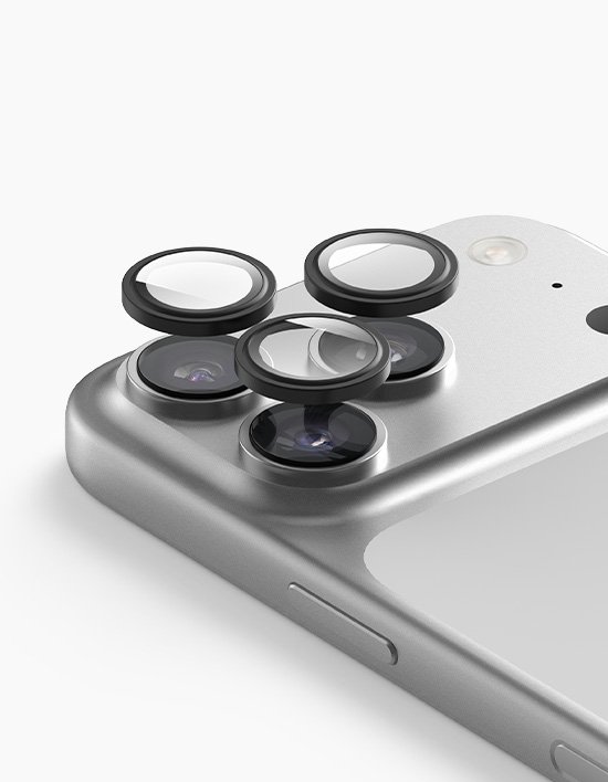 [엘라고] 아이폰 에어 17 9H 카메라 렌즈 개별 커버 보호링 2P 4종 (택1)