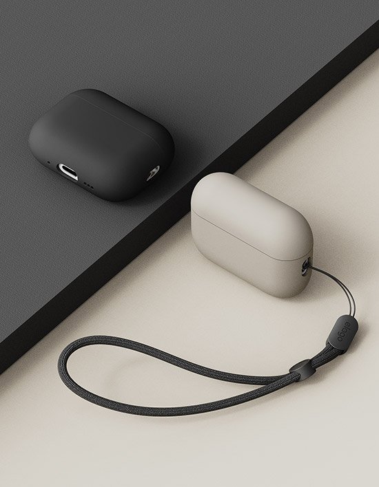 [엘라고] 에어팟 프로3 리퀴드 하이브리드 스트랩 케이스 2종 (택1)