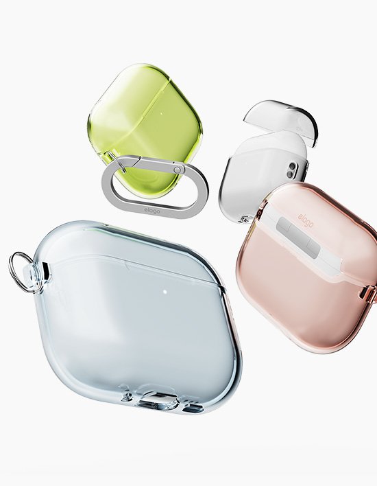 [엘라고] 에어팟 프로3 클리어 투명 행 케이스 4종 (택1)
