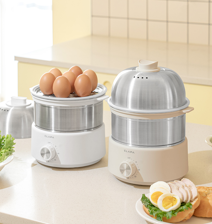 [클래파] 완벽세척 2단 올스텐 계란찜기 계란삶는 기계 호빵 고구마 완숙