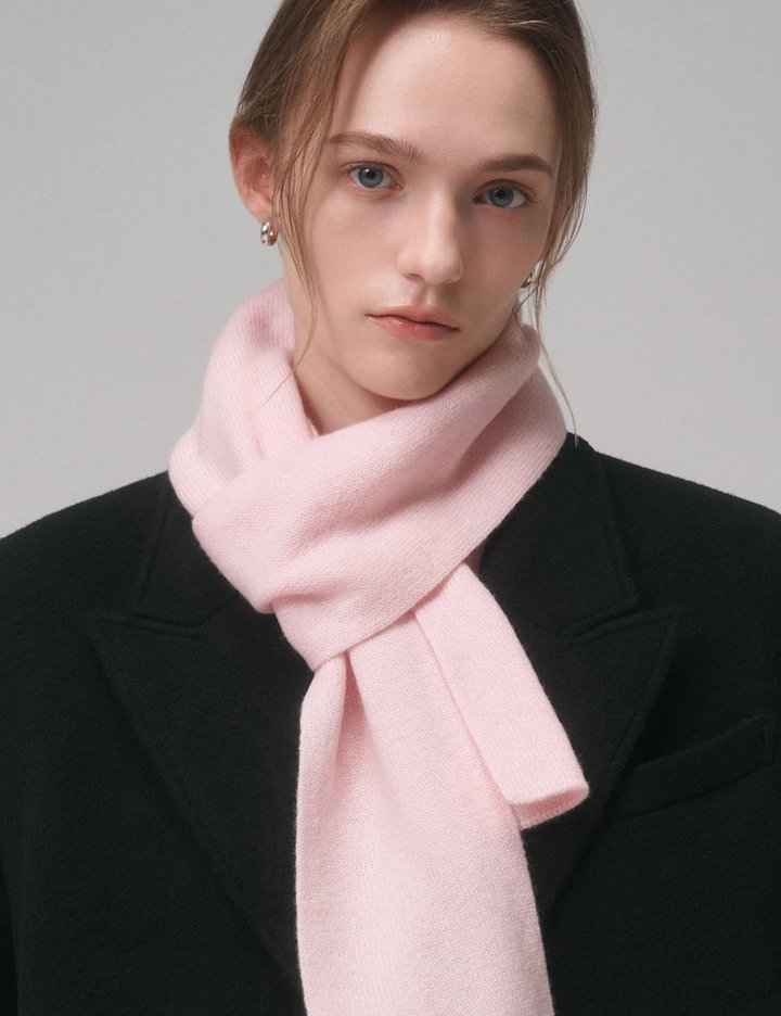 [생럭슈] 캐시미어100% 쁘띠 롱머플러 핑크