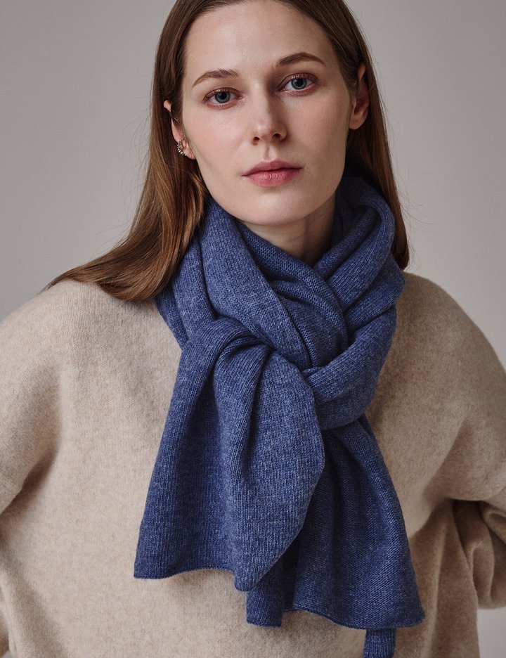 [생럭슈] 캐시미어 울머플러 블루