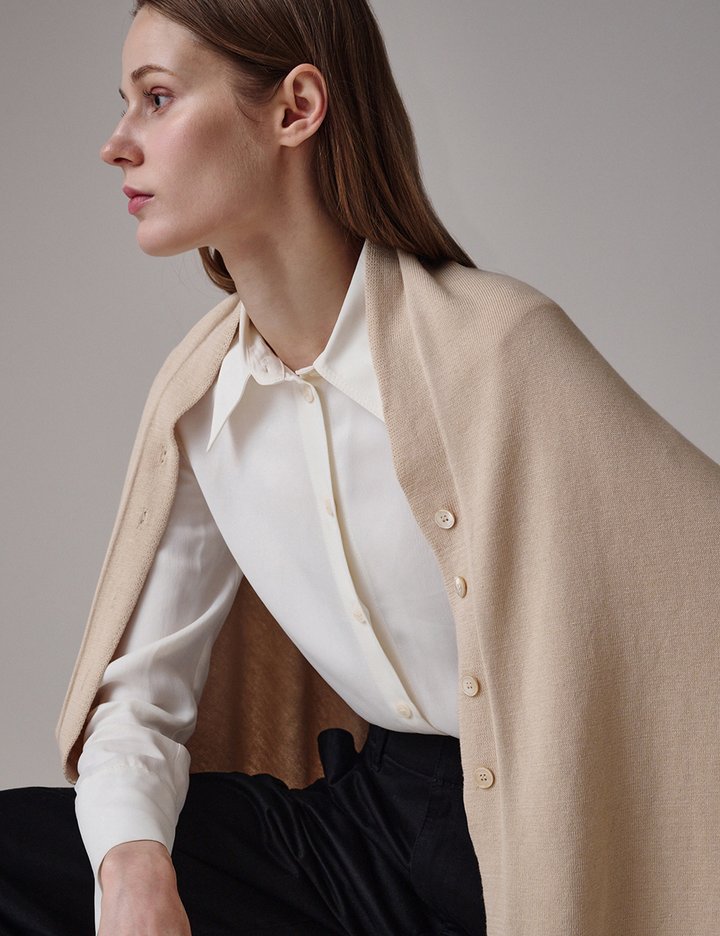 [생럭슈] 플레인 데일리 숄머플러 베이지