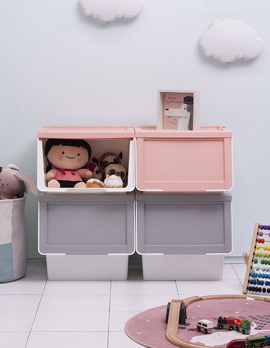 [이즈리빙] 슬라이딩리빙박스 장난감정리함 팬트리정리함 2size 4종 (택1)