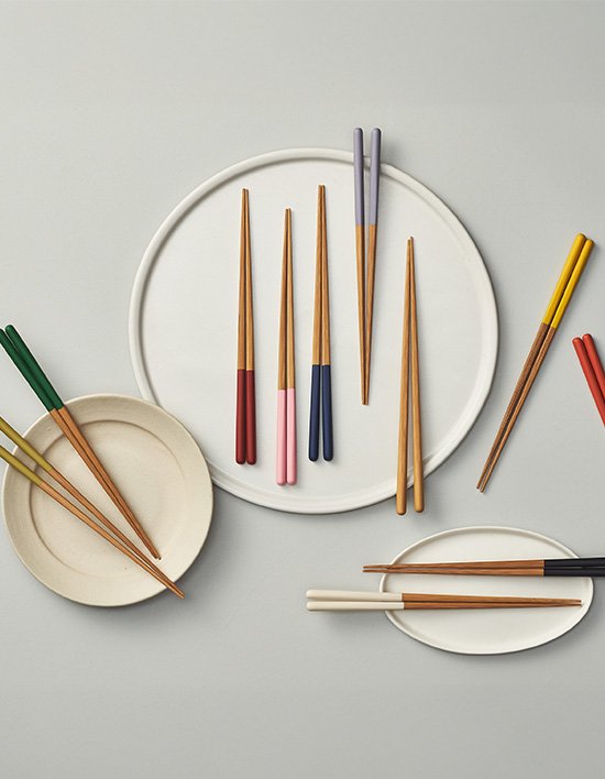 [야마치쿠] 강코 슬림 대나무 젓가락 23cm 11종 (택1)