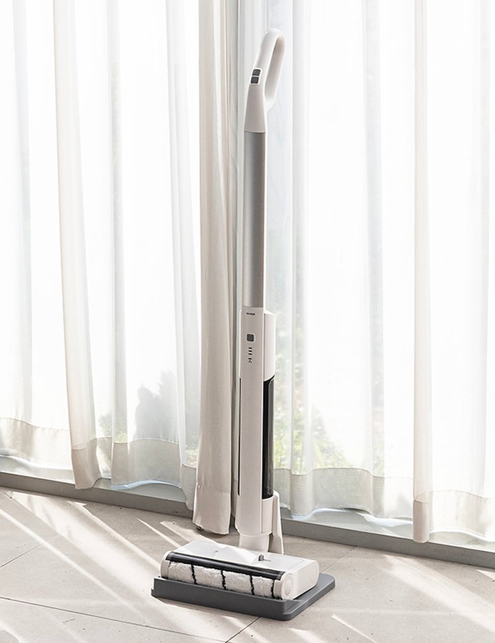 [듀플렉스] 이지오토 자동세척 물걸레 청소기