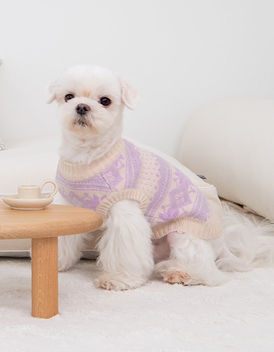 [올치] 노르딕 니트 티셔츠 2종(택1)