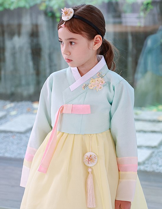 [하랑한복] 두나랑+복주머니 유아 아동 여아 한복