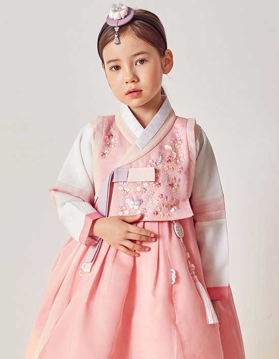 [하랑한복] 나미랑+복주머니 유아 아동 여아 한복