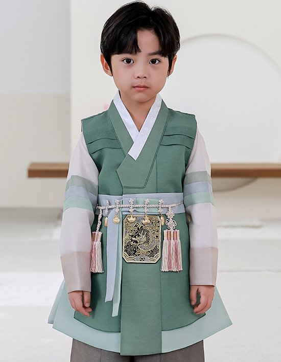 [하랑한복] 청솔랑+복주머니 유아 아동 남아 한복
