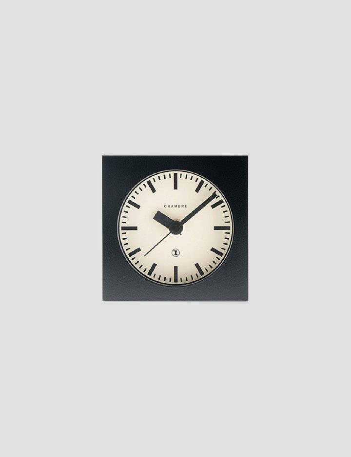 [모로모로] BLOCK DESK CLOCK(black) 샹브루 일본 나무 장인 무소음 시계 (CH-069NV)