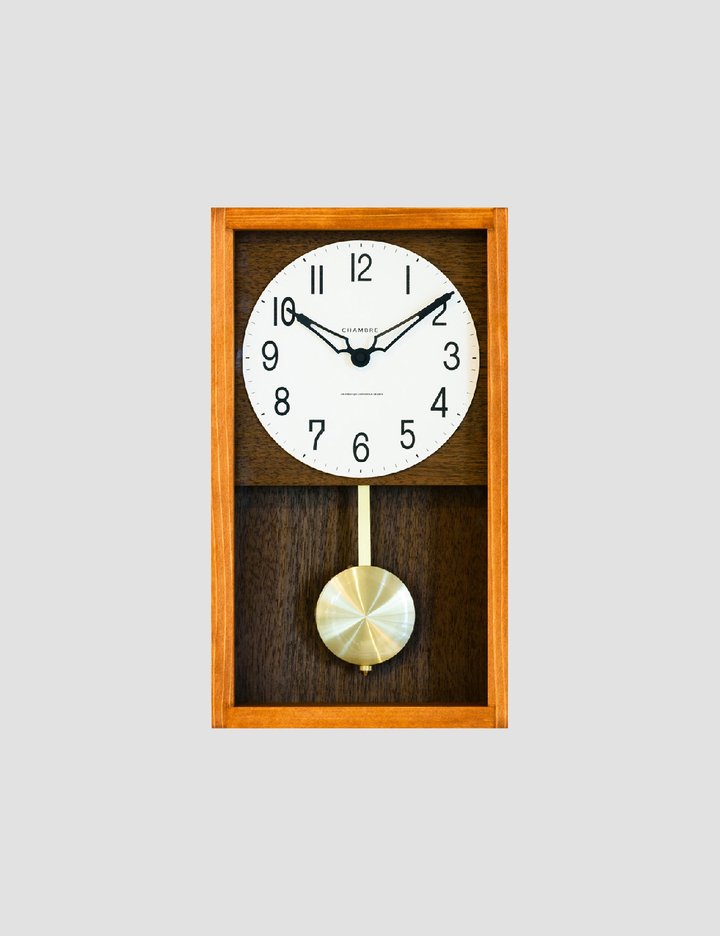 [모로모로] Hinoki Pendulum Clock - Cafe Brown 샹브루 추시계 (Cafe Brown)