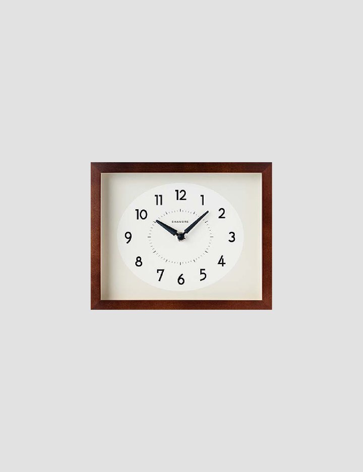 [모로모로] HINOKI TABLE CLOCK(dark brown) 샹브루 무소음 시계 (CH-070DB)