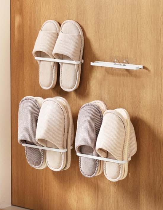 [홈모먼트] 간단 부착 슬리퍼 정리대 2종 (택1)