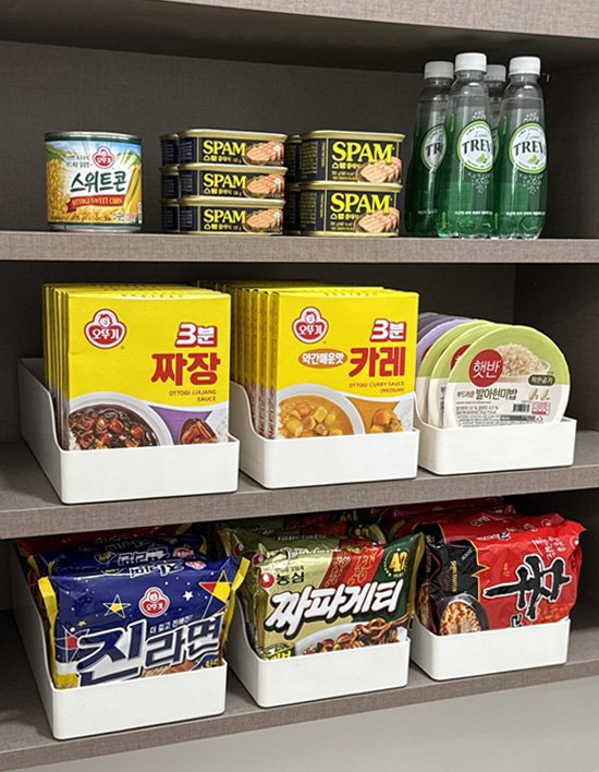 [홈모먼트] 1+1 팬트리 수납 자동 디스펜서