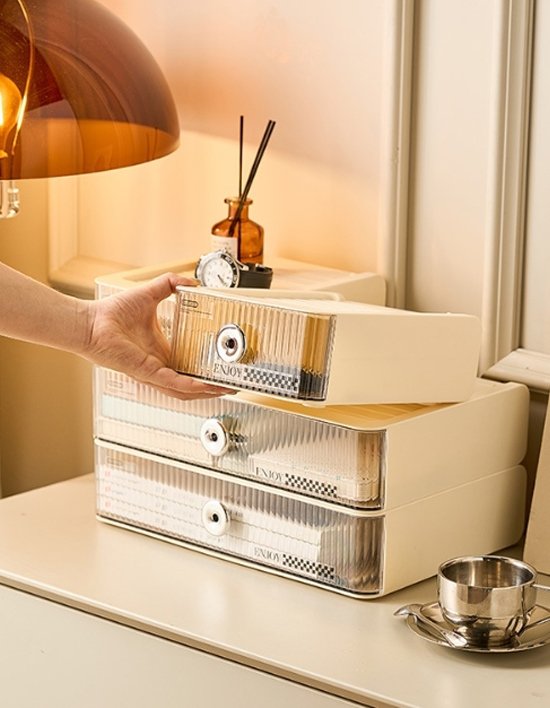 [홈모먼트] 적층형 화장대 데스크 정리함 2종 (택1)